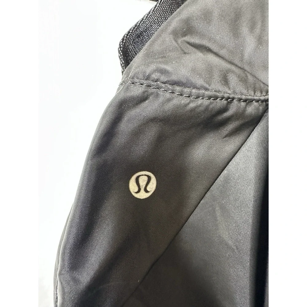 Lululemon Black Yoga Mat Bag with Shoulder Strap